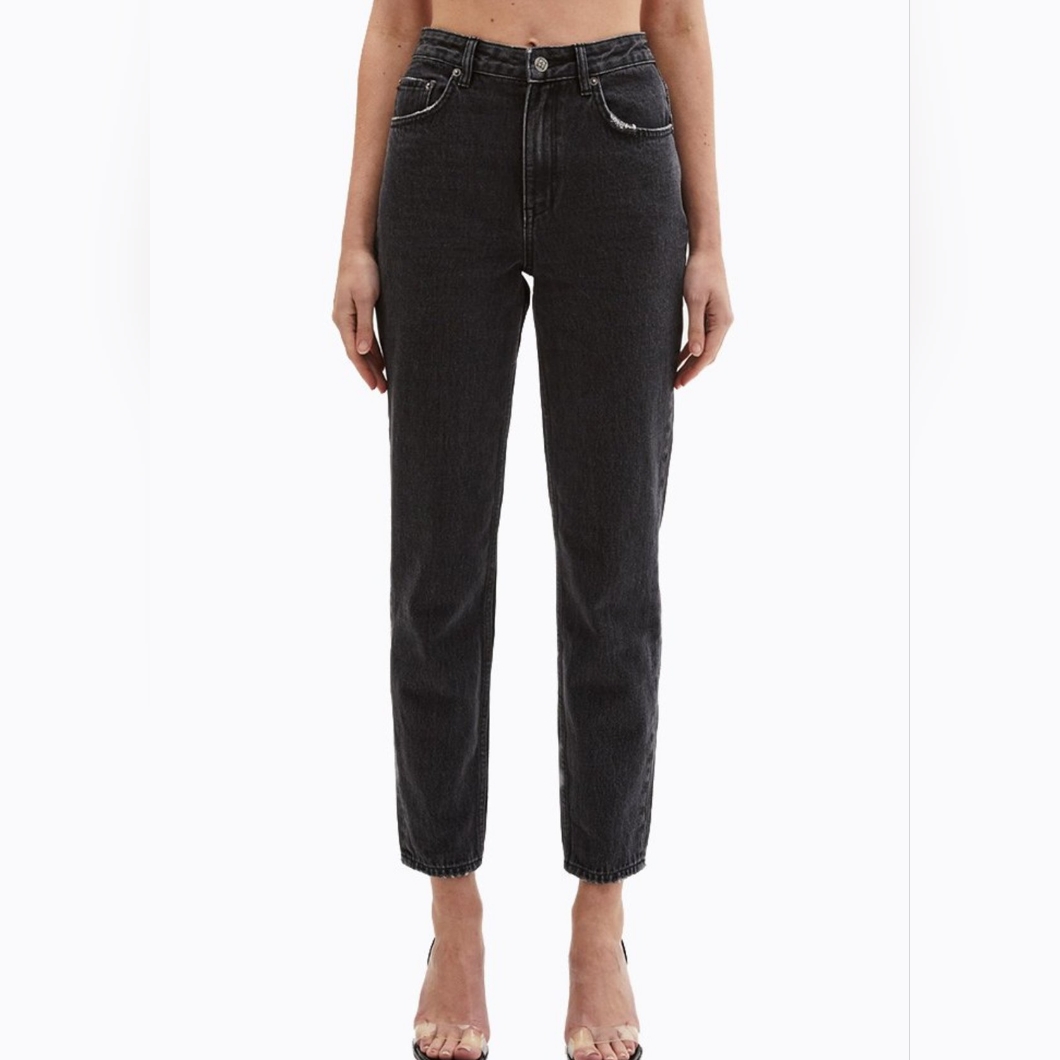 Ksubi Women's Black Pointer Dusty High Waisted Tapered Jeans Size 24